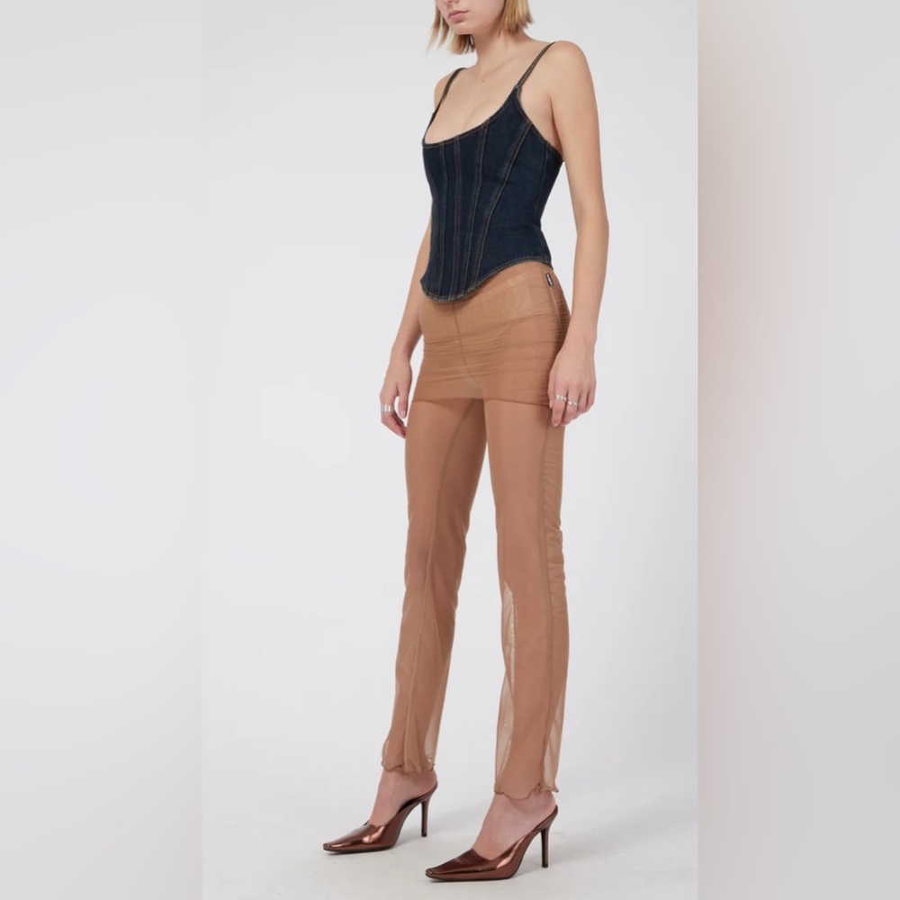 NWT - ZEMETA CARRIE SKIRT MESH PANT